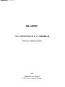 Cover of: Klados | J. N. Coldstream