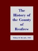 Cover of: History of the County of Renfrew from the Earliest Times (Scottish County Histories)