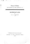 Cover of: Sophocles | R. G. A. Buxton