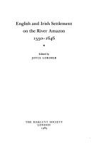 Cover of: English and Irish settlement on the River Amazon, 1550-1646 | 