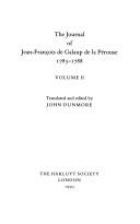 Cover of: The  journal of Jean-François de Galaup de la Pérouse, 1785-1788