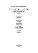 Cover of: Quaternary engineering geology by Geological Society of London. Engineering Group. Conference, A. Forster, M. G. Culshaw, J. C. Cripps, J. A. Little, Geological Society of London. Engineering Group. Conference