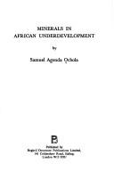 Cover of: Minerals in African Underdevelopment