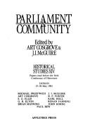 Cover of: Parliament & community by Irish Conference of Historians (15th 1981 Dublin, Dublin)