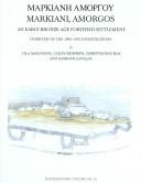 Cover of: Markiani, Amorgos: An Early Bronze Age Fortified Settlement  by Lila Marangou, Colin Renfrew, Christos Doumas, giorgos Gavalas