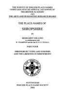 The Place-Names of Shropshire by Margaret Gelling, H.D.G. Foxall