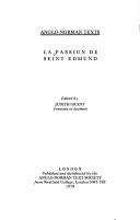 Cover of: La Passiun de Seint Edmund