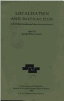 Localisation and interaction in disordered metals and doped semiconductors by Scottish Universities' Summer School in Physics. (31st 1986 Saint Andrews, Scotland).