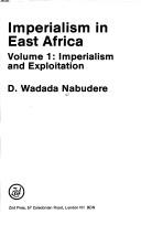 Cover of: Imperialism in East Africa: Imperialism and Intergration (Africa series)