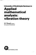 Cover of: Applied Mathematical Analysis (Shiva mathematics series)