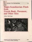 Cover of: Anglo-Scandinavian finds from Lloyds Bank, Pavement, and other sites
