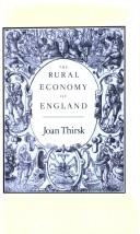 Cover of: The Rural Economy of England by Joan Thirsk