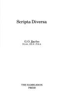 Cover of: Scripta diversa