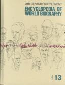 Cover of: Encyclopedia of World Biography 20th Century Supplement: 20th Century Supplement (Vols 13,14,15,16)