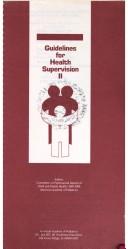 Cover of: Guidelines for Health Supervision II