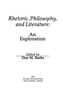 Cover of: Rhetoric, philosophy, and literature | 