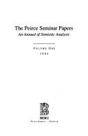 Cover of: The Peirce Seminar Papers by Michael Shapiro