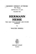 Cover of: Hermann Hesse: the man who sought and found himself