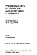 Cover of: Proceedings of the International Nuclear Physics Conference by International Nuclear Physics Conference (1986 Harrogate, England)