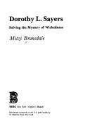 Cover of: Dorothy L. Sayers: solving the mystery of wickedness