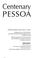Cover of: A centenary Pessoa