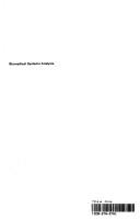 Cover of: Biomedical systems analysis via compartmental concept