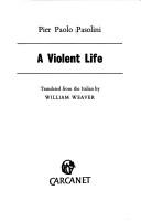Cover of: A Violent Life by Pier Paolo Pasolini