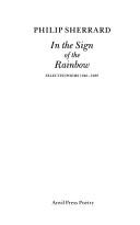Cover of: In the sign of the rainbow: selected poems, 1940-1989
