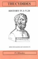 Cover of: History IV.1-V.24 by Thucydides