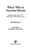 Cover of: Who's Who in Victorian Britain (Who's Who in British History S.)