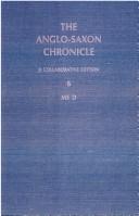 Cover of: Anglo-Saxon Chronicle 6 MS D (Anglo-Saxon Chronicle) by G.P. Cubbin