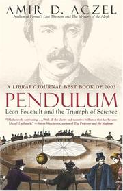 Cover of: Pendulum by Amir D. Aczel