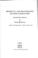 Cover of: Medieval and Renaissance Spanish Literature by A. D. Deyermond, William H. Hunter, Joseph T. Snow