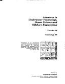 Cover of: Oceanology 88: Advances in Underwater Technology, Ocean Science & Offshore Engineering (Advances in Underwater Technology, Ocean Science and Offshore Engineering)