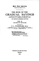 Cover of: The Book of Gradual Sayings by E. M. Hare