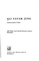 Cover of: Ali Yavar Jung