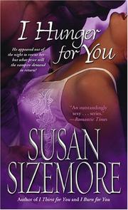 Cover of: I hunger for you by Susan Sizemore