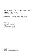 Cover of: Advances in Systemic Linguistics by Martin Davies