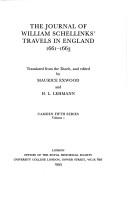 Cover of: The journal of William Schellinks' travels in England, 1661-1663
