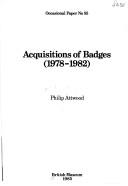 Cover of: Acquisitions of Badges (1978-1982)