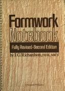 Formwork notebook by John George Richardson