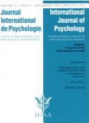 Cover of: Psychology And Cognitive Science: An International Perspective: A Special Issue of the International Journal of Psychology