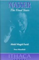 Cover of: Nasser, the final years