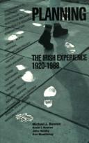 Cover of: A Hundred years of Irish planning.