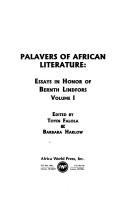 Cover of: Palavers of African Literature: Essays in Honor of Bernth Lindfors