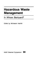 Cover of: Hazardous waste management by edited by Michalann Harthill.