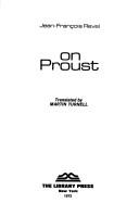 Cover of: On Proust by Jean-François Revel