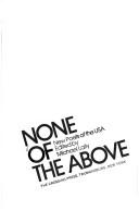 Cover of: None of the above: new poets of the U.S.A.