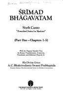 Cover of: Srimad Bhagavatam by A. C. Bhaktivedanta Swami Srila Prabhupada, International Society for Krishna Consciousness