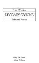 Cover of: Decompressions by Philip Whalen